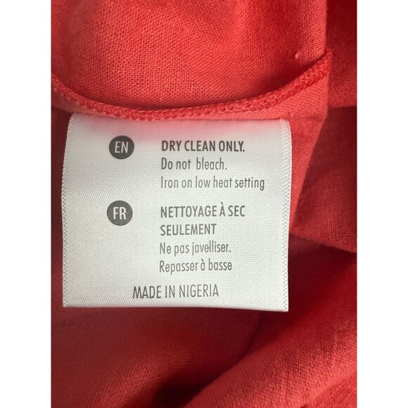 NWOT Andrea Iyamah ETI‎ Coral High Waist Linen Shorts Size M - Picture 5 of 8